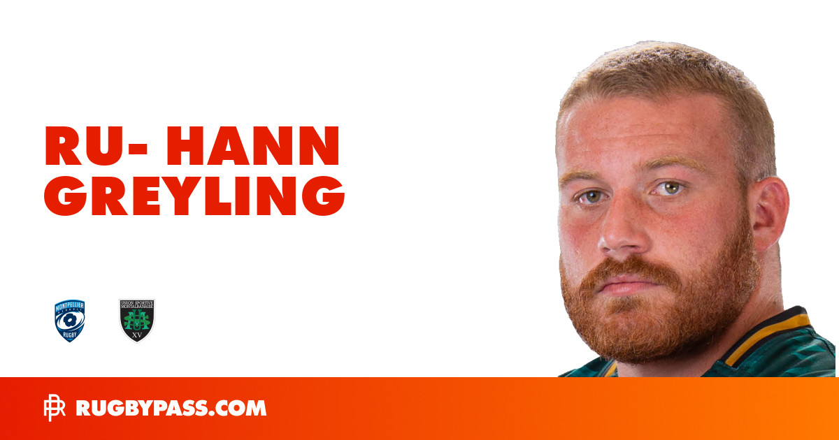 Ru-Hann Greyling Rugby Bio | News, Stats, Age, Height & Team | RugbyPass