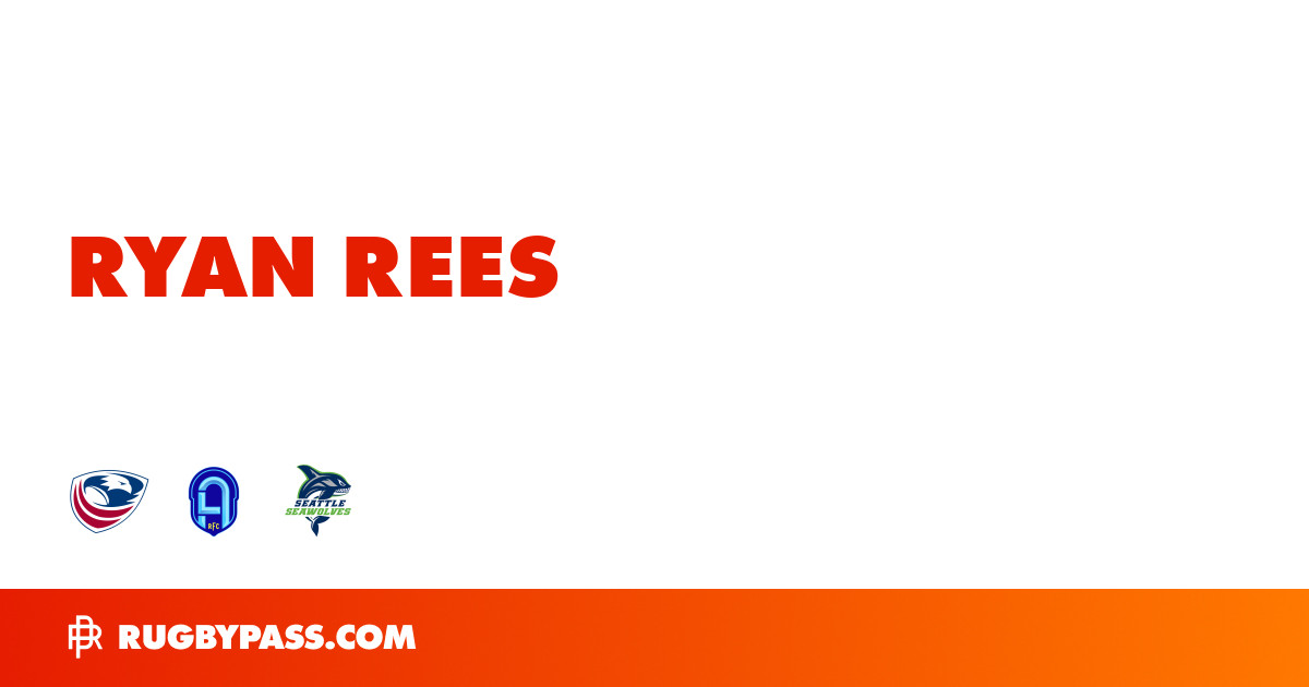 Ryan Rees Rugby Bio | News, Stats, Age, Height & Team | RugbyPass