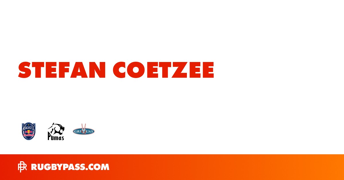 Stefan Coetzee Rugby Bio | News, Stats, Age, Height & Team | RugbyPass