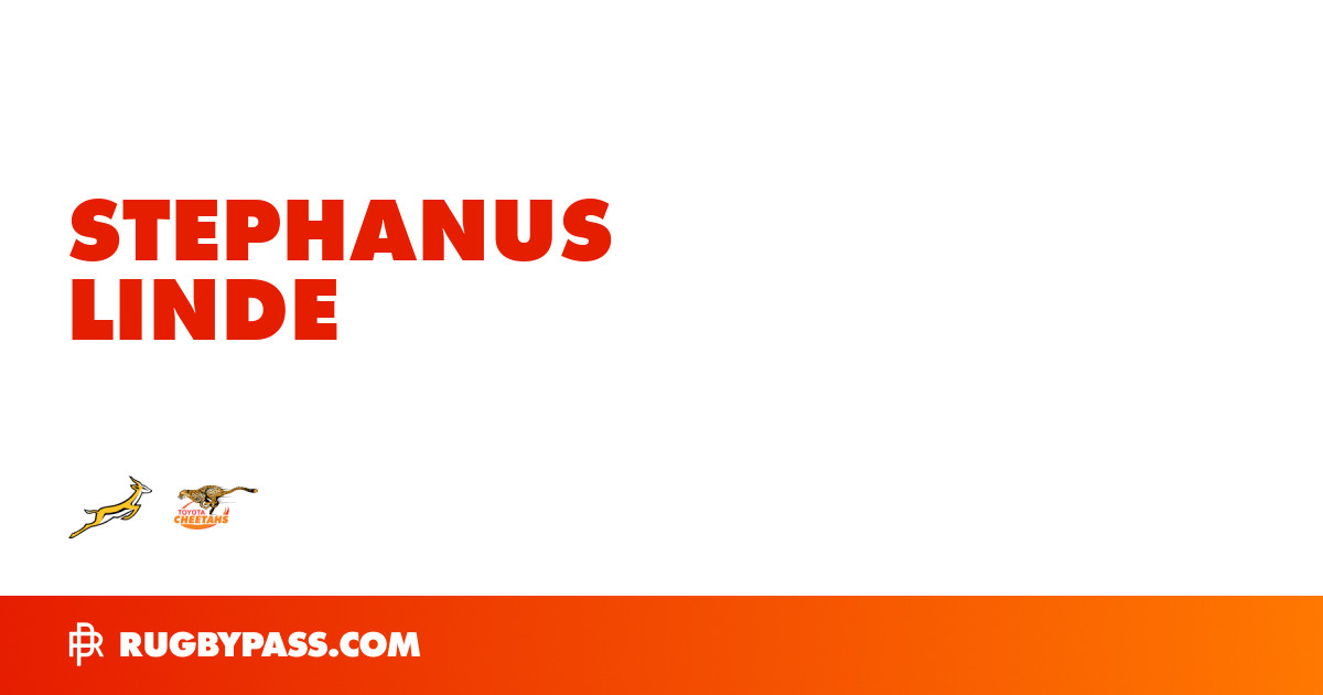 Stephanus Linde Rugby Bio | News, Stats, Age, Height & Team | RugbyPass