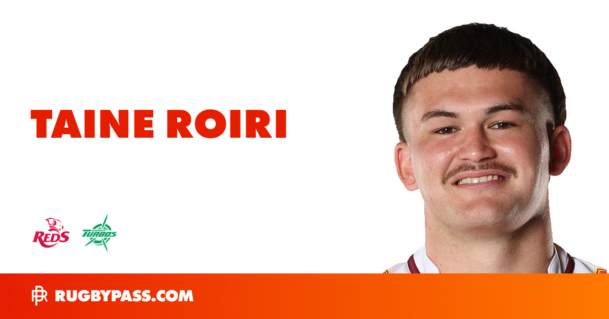 Taine Roiri Rugby Bio | News, Stats, Age, Height & Team | RugbyPass