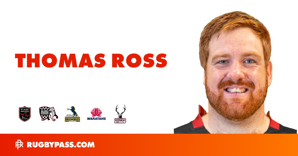 Thomas Ross Rugby Bio | News, Stats, Age, Height & Team | RugbyPass