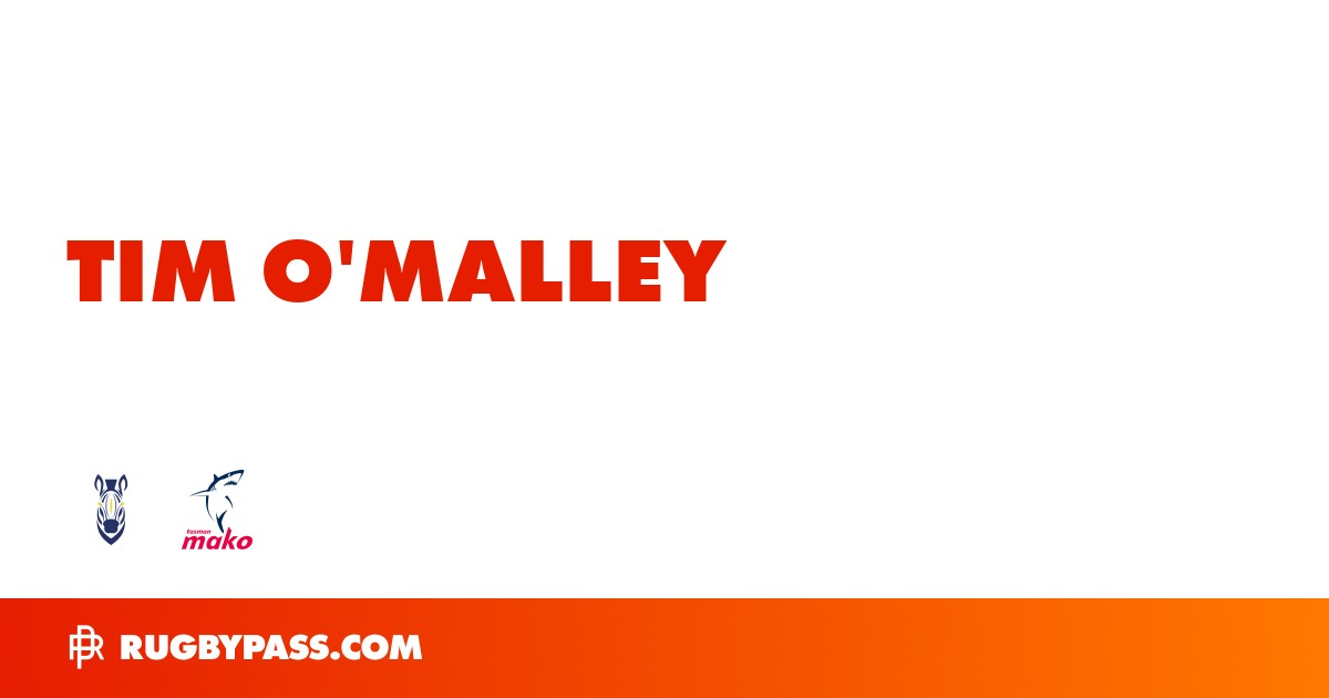 Tim O'Malley Rugby Bio | News, Stats, Age, Height & Team | RugbyPass