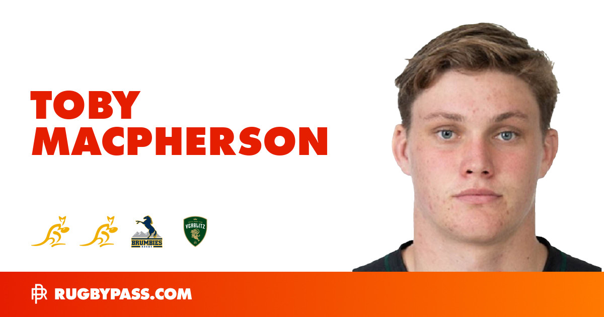 Toby Macpherson Rugby Bio | News, Stats, Age, Height & Team | RugbyPass