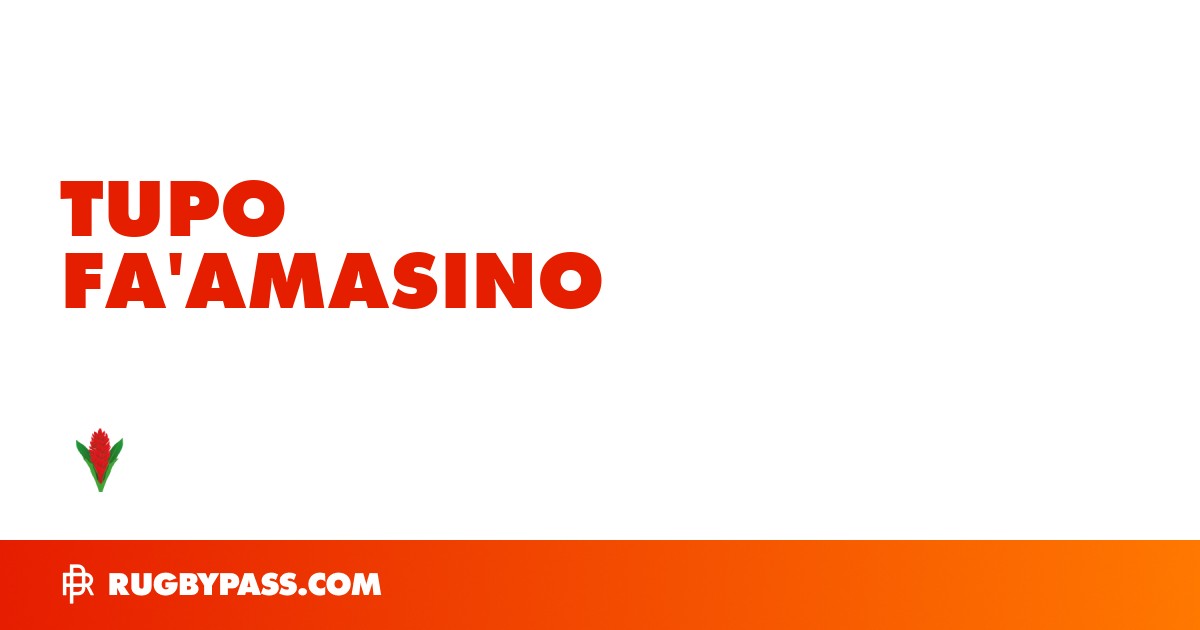 Tupo Fa'amasino Rugby Bio | News, Stats, Age, Height & Team | RugbyPass