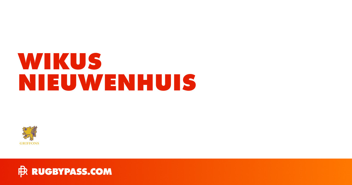 Wikus Nieuwenhuis Rugby Bio | News, Stats, Age, Height & Team | RugbyPass