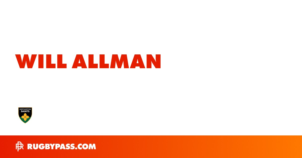 Will Allman Rugby Bio | News, Stats, Age, Height & Team | RugbyPass