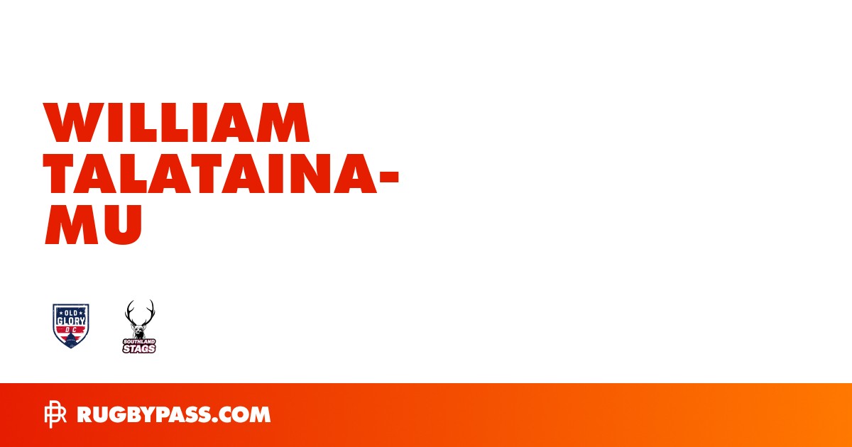 William Talataina-Mu Rugby Bio | News, Stats, Age, Height & Team ...