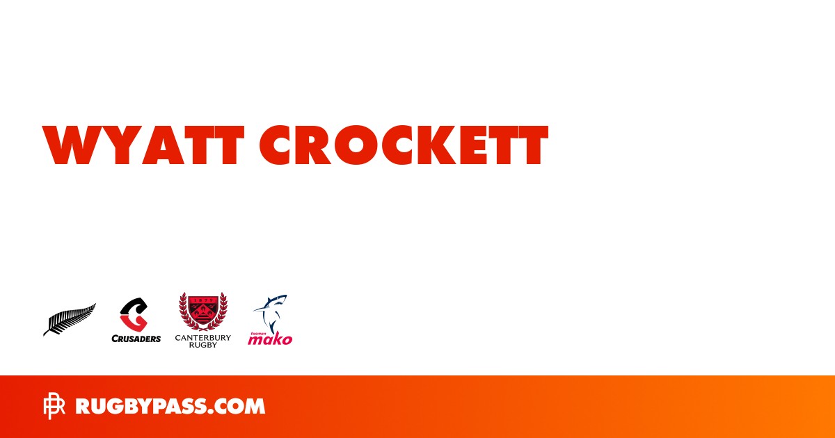 Wyatt Crockett Rugby Bio | News, Stats, Age, Height & Team | RugbyPass