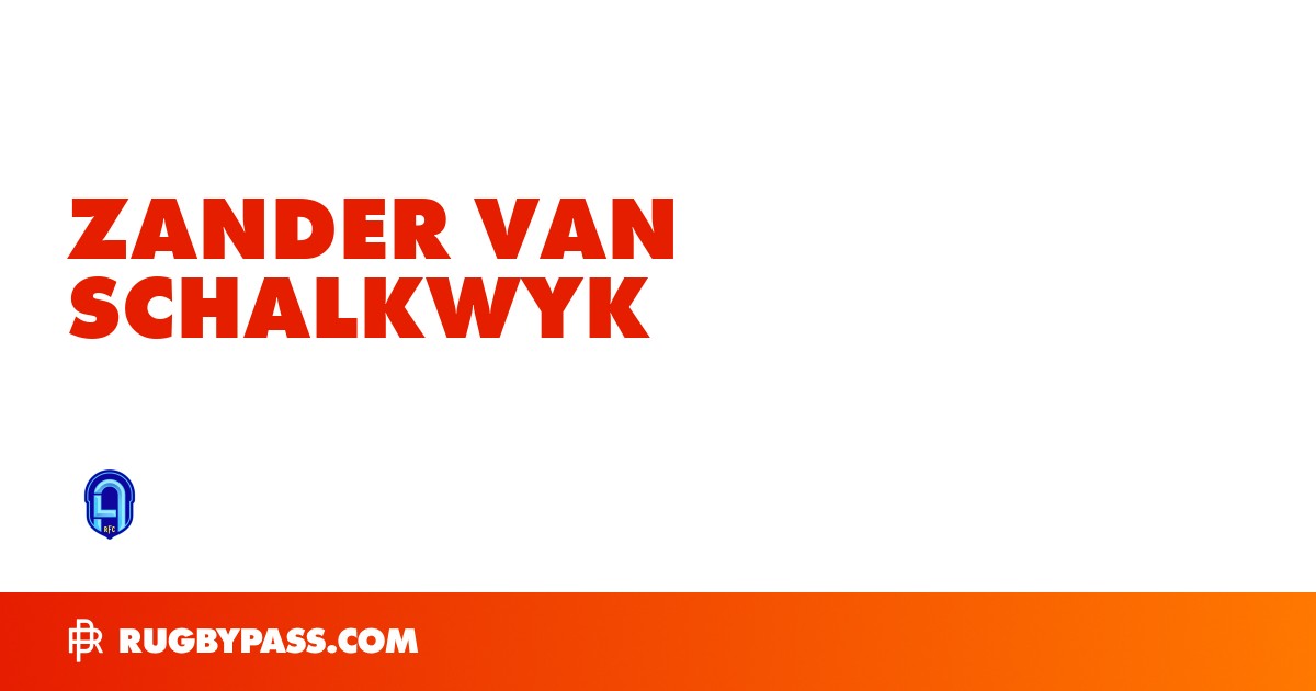 Zander van Schalkwyk Rugby Bio | News, Stats, Age, Height & Team ...