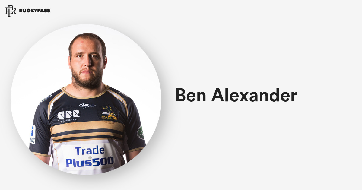 Ben Alexander Rugby Ben Alexander News, Stats & Team RugbyPass