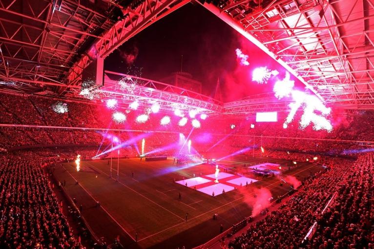 Roof off - most of the fireworks after kick off came from England in 2015