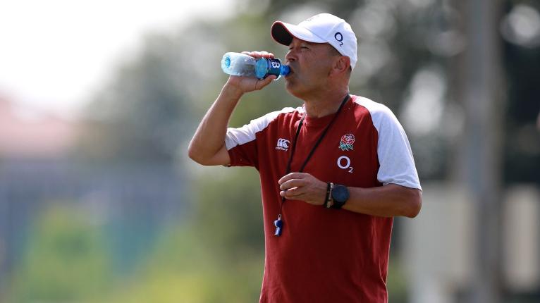 Eddie Jones drinking
