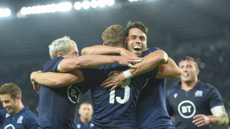 Scotland celebrate try