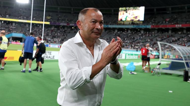 Eddie Jones applauds