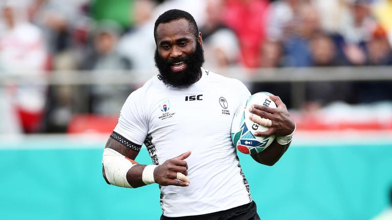 Semi Radradra playing for Fiji at the Rugby World Cup