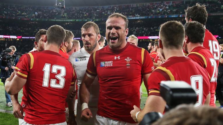 Jamie Roberts celebrates