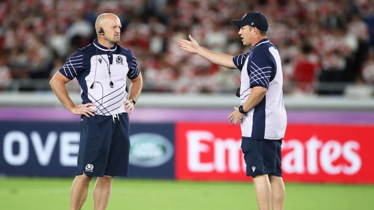 Townsend chats with assistant