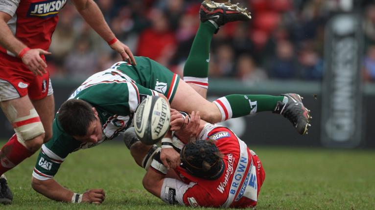 Julian White tackling