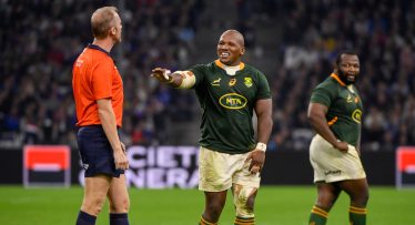Springboks fans float conspiracy theory around final French try