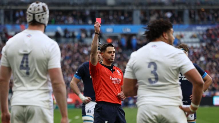 Amashukeli red cards Owens verdict France Scoland