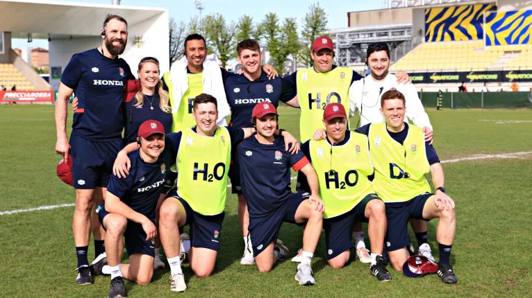 The England U18s staff