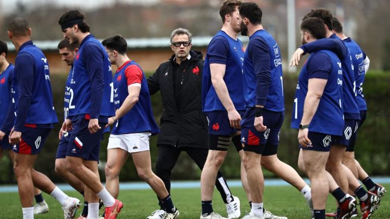 Fabien Galthié entraînement XV de France