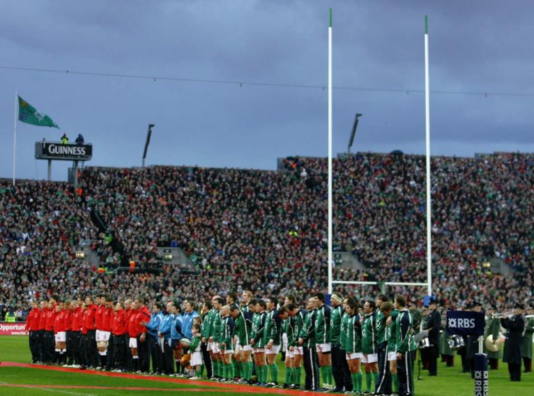 Ireland v England anthems