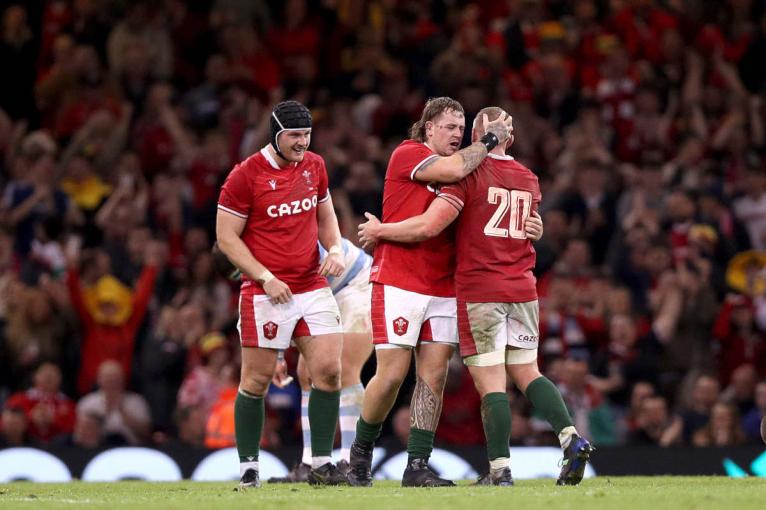 Wales celebrate