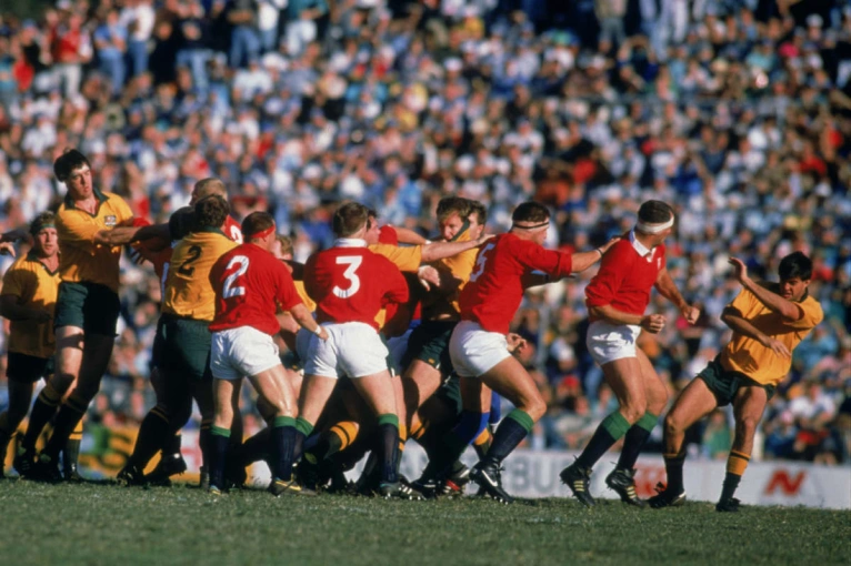 Australia v Lions altercation