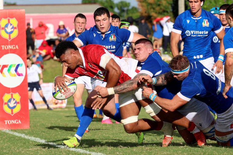 Viliami Taulani scored a try for Tonga