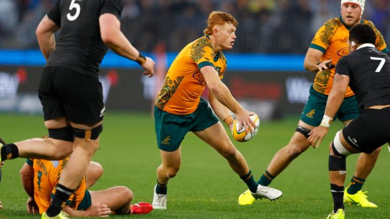 Tane Edmed of the Wallabies