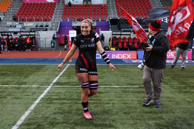 Georgia Evans of Saracens