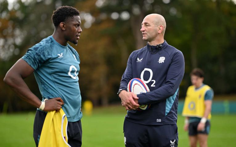 Maro Itoje Steve Borthwick