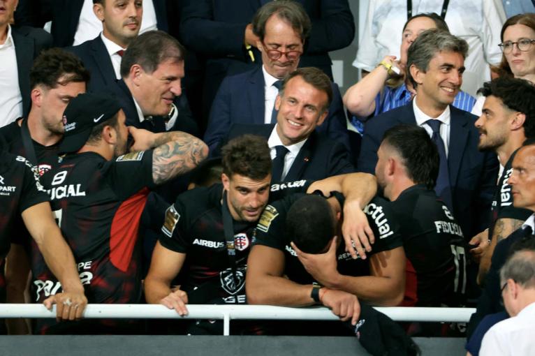 Emmanuel Macron congratulates <a href=