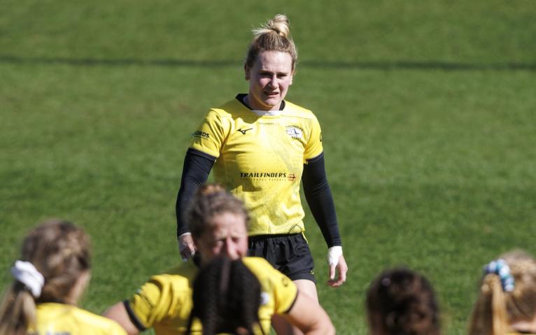 Trailfinders' Meg Jones during the Premiership Women's Rugby match between <a href=