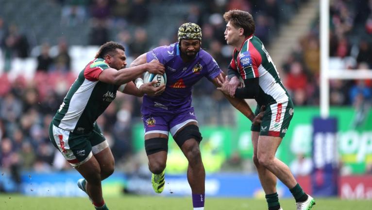 Christ Tshiunza of Exeter Chiefs