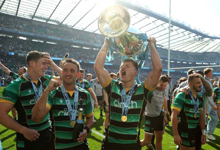Northampton players celebrate