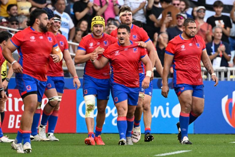 Chile players celebrate