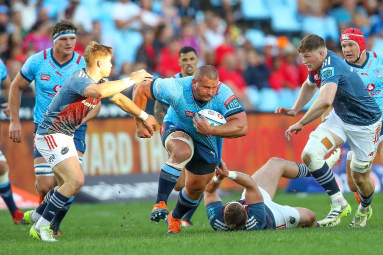 Wilco Louw carries the ball for Bulls