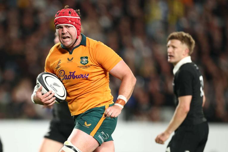 Harry Wilson runs in to score a try against NZ