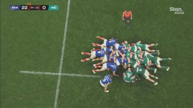 France v Ireland scrum