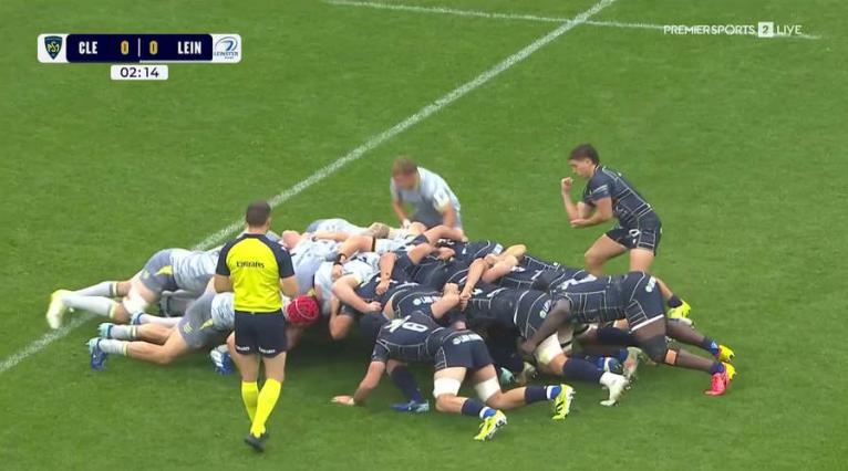 Clermont v Leinster scrum 