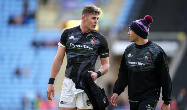 Freddie Steward and Kevin Sinfield
