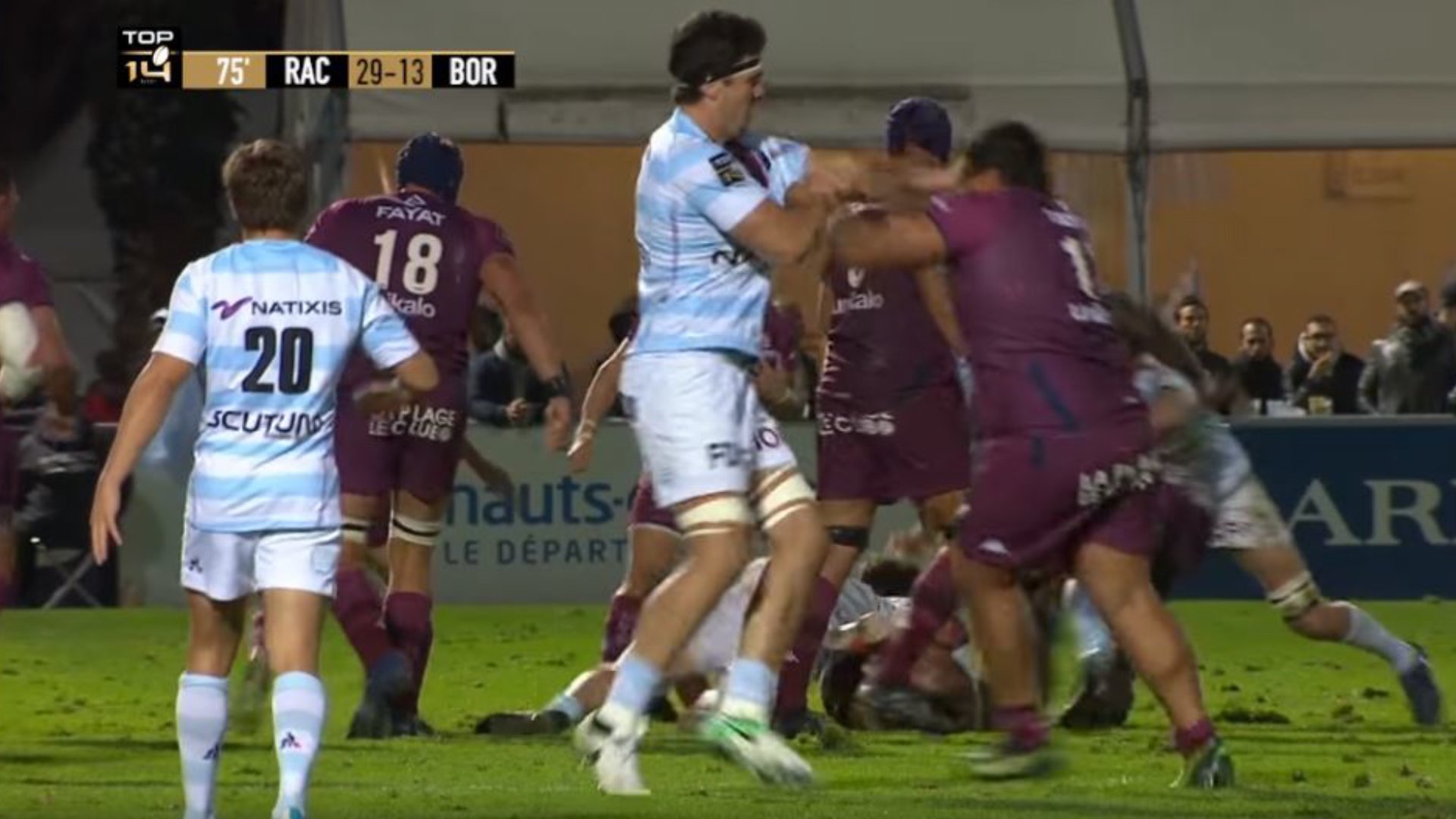 Watch: Three red cards in Racing 92 Top 14 clash