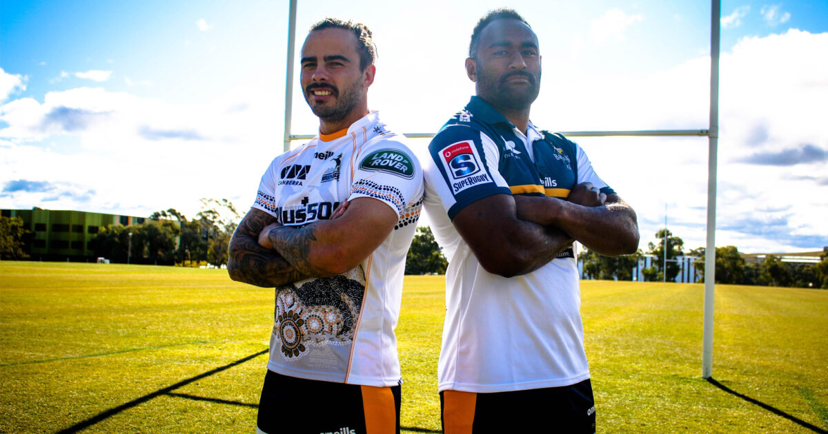 2020 Brumbies Indigenous jersey, match worn and signed by To