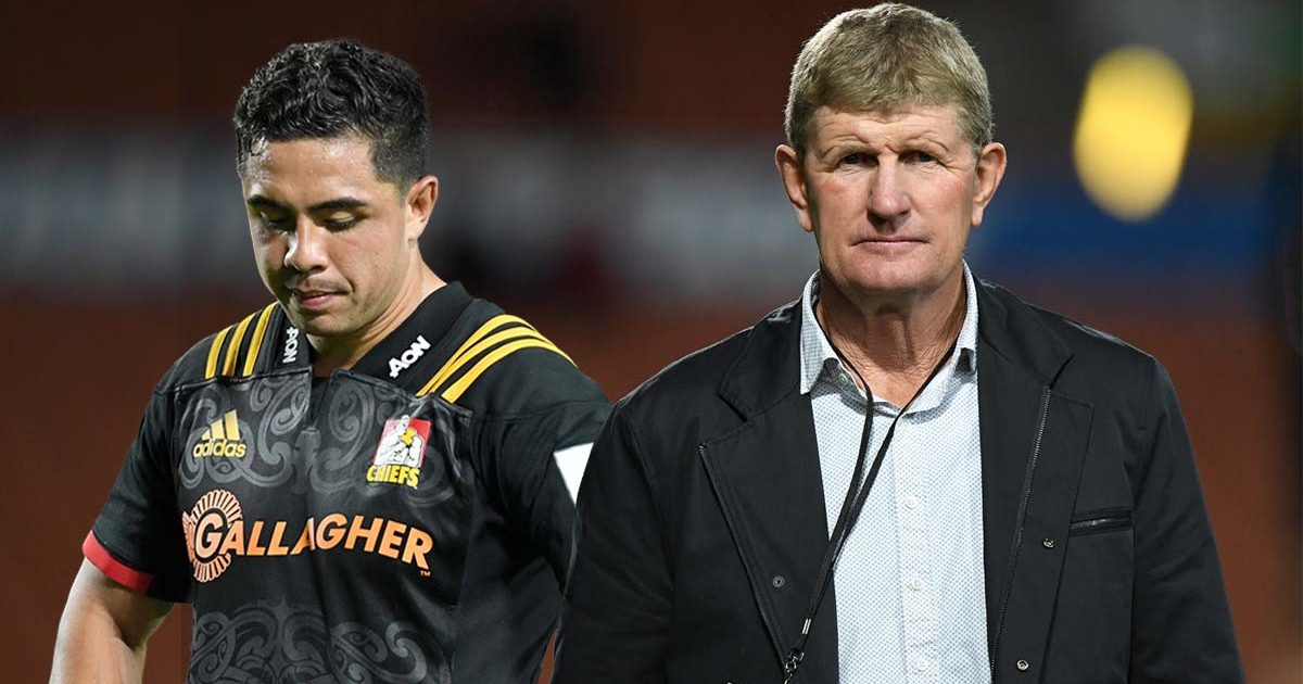 Departing Chiefs coach shares a moment with Anton Lienert-Brown ahead of final match: 'F***, I'm already losing it'