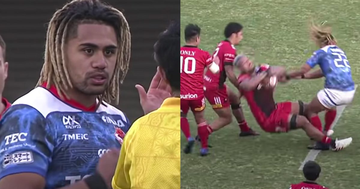 Watch: Former Chiefs midfielder Johnny Fa'auli's colossal hit in Japan League One