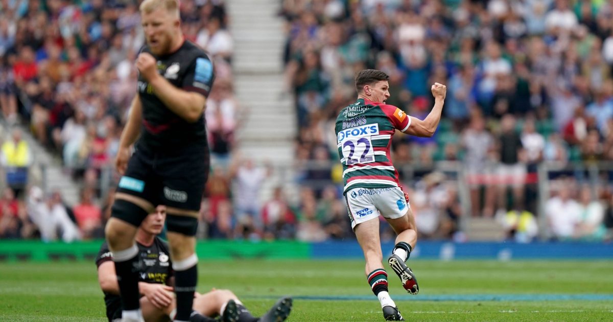 London, UK. 05th Mar, 2022. George Ford of Leicester Tigers kicks