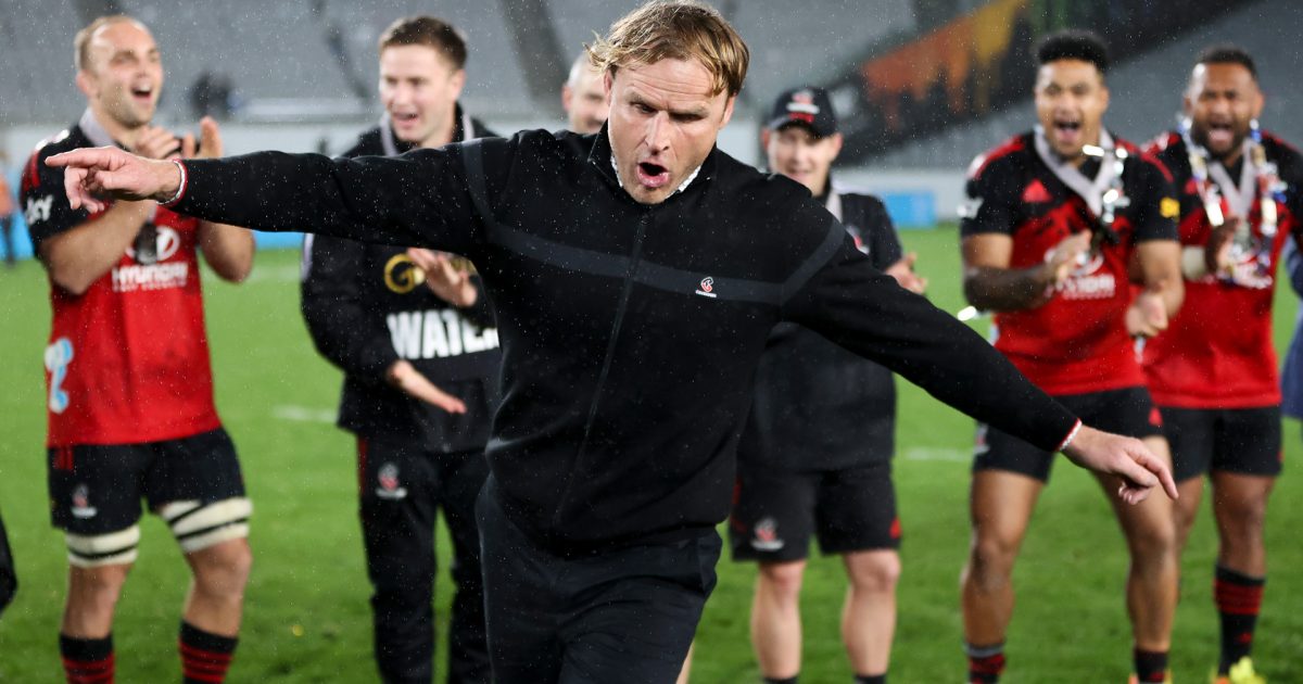 'I'm smashing my TV': Former All Black unhappy with Crusaders coach Robertson